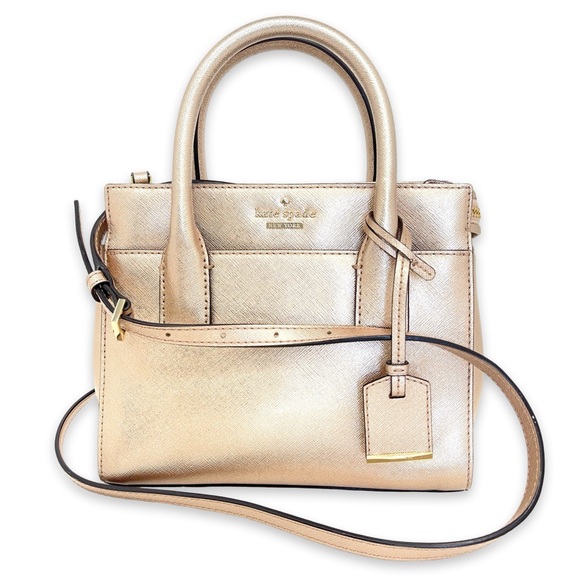 kate spade Handbags - Kate Spade Rose Gold Cameron Street Mini Candace Satchel Bag